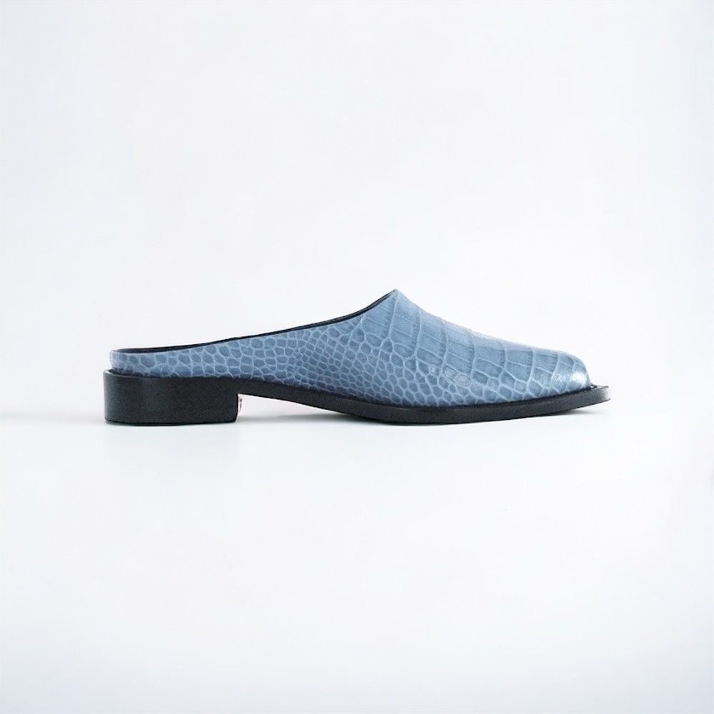 Peter Do Mock-Croc Slide Mules